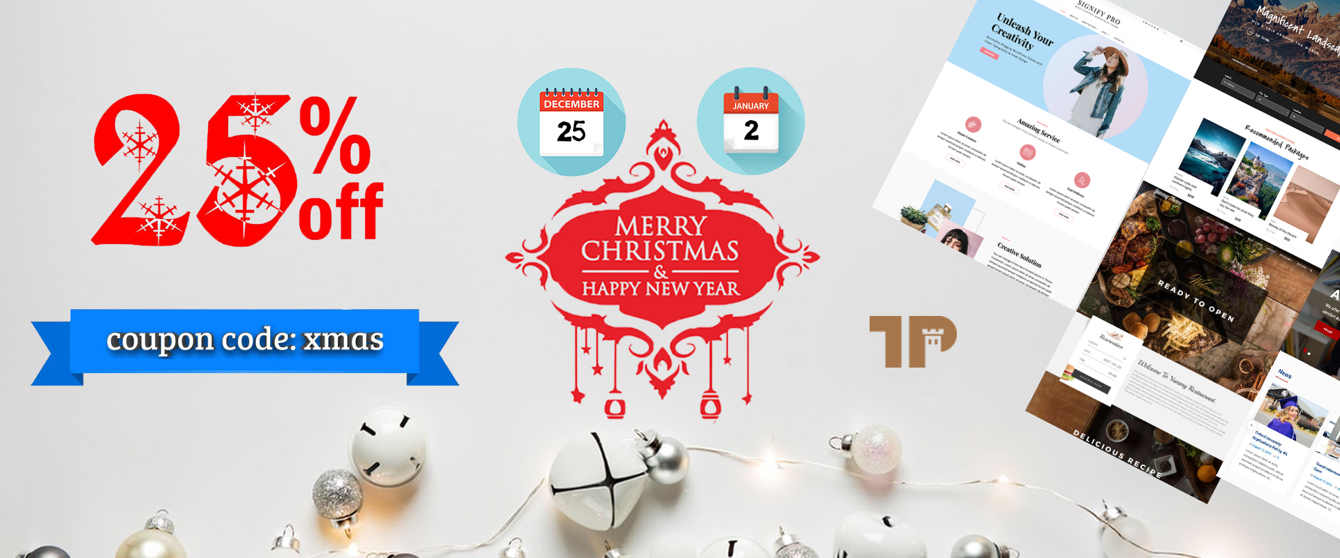 Christmas 2023 and New Year 2024 Deals on WordPress Themes