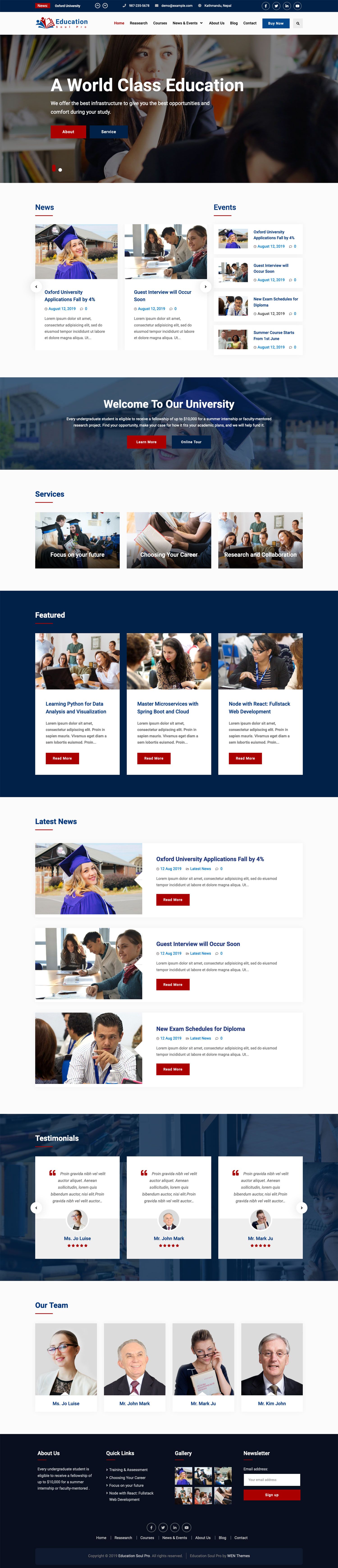 Click to scroll. Education Soul Pro