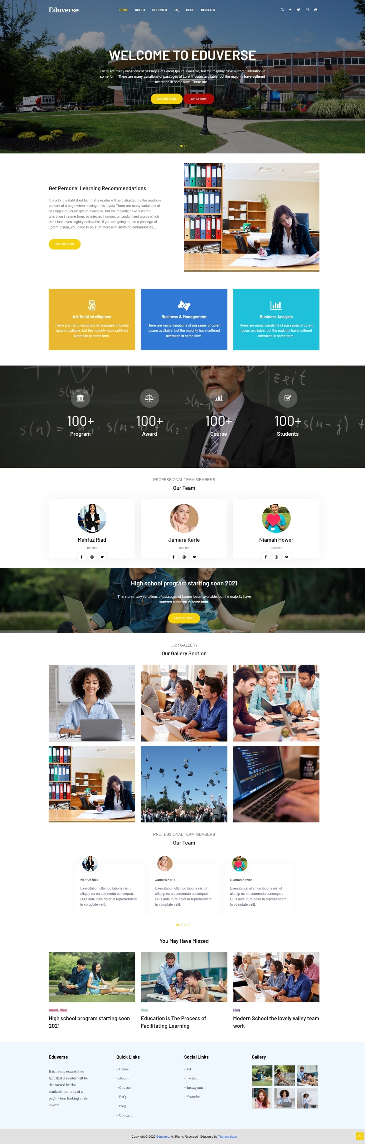 Click to scroll. Eduverse