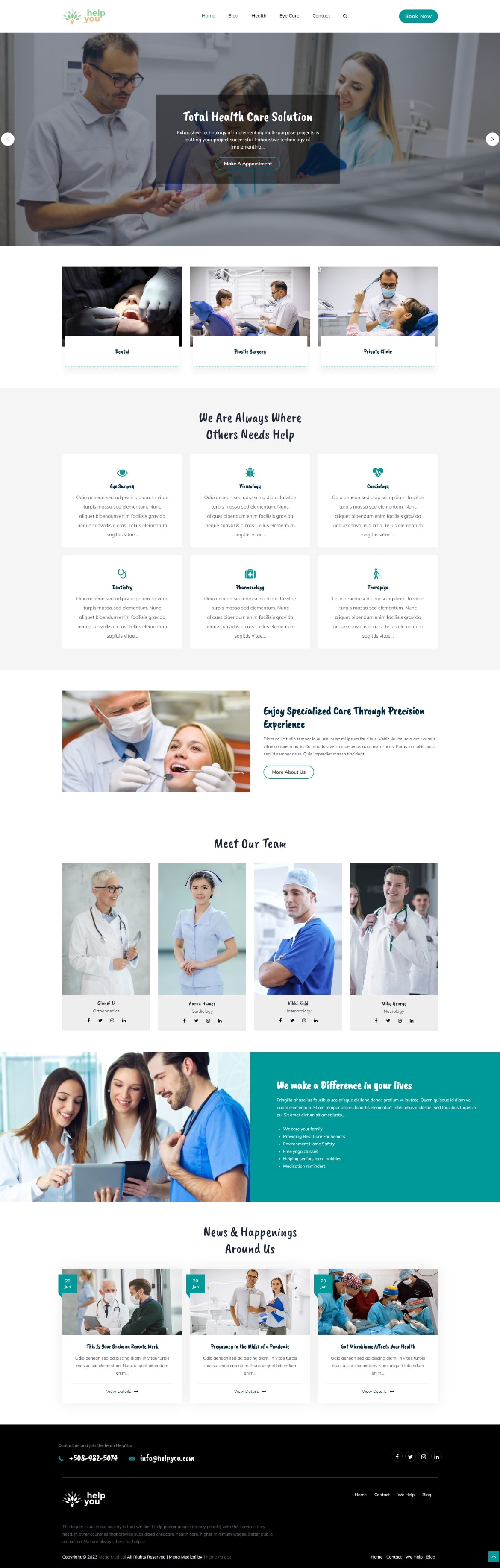 Click to scroll. Mega Medical
