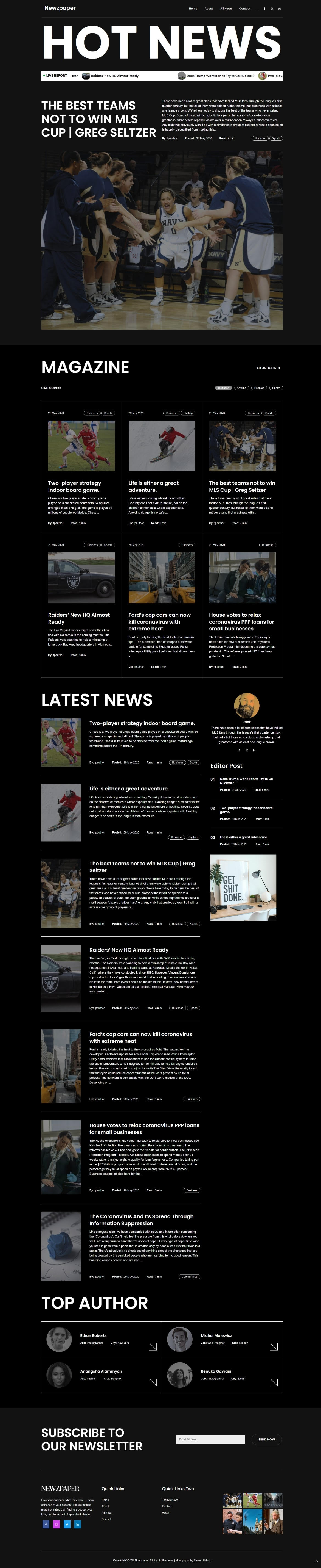 Click to scroll. Newzpaper
