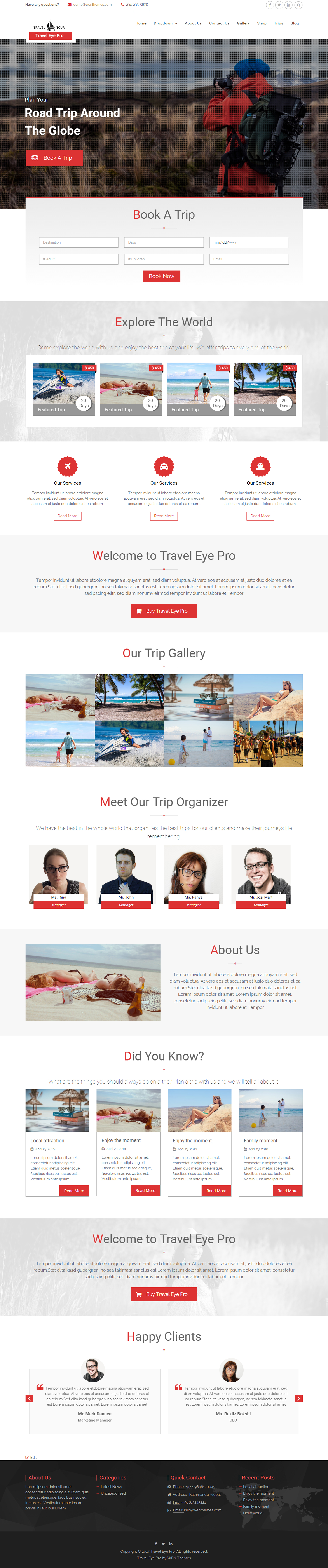 Click to scroll. Travel Eye Pro