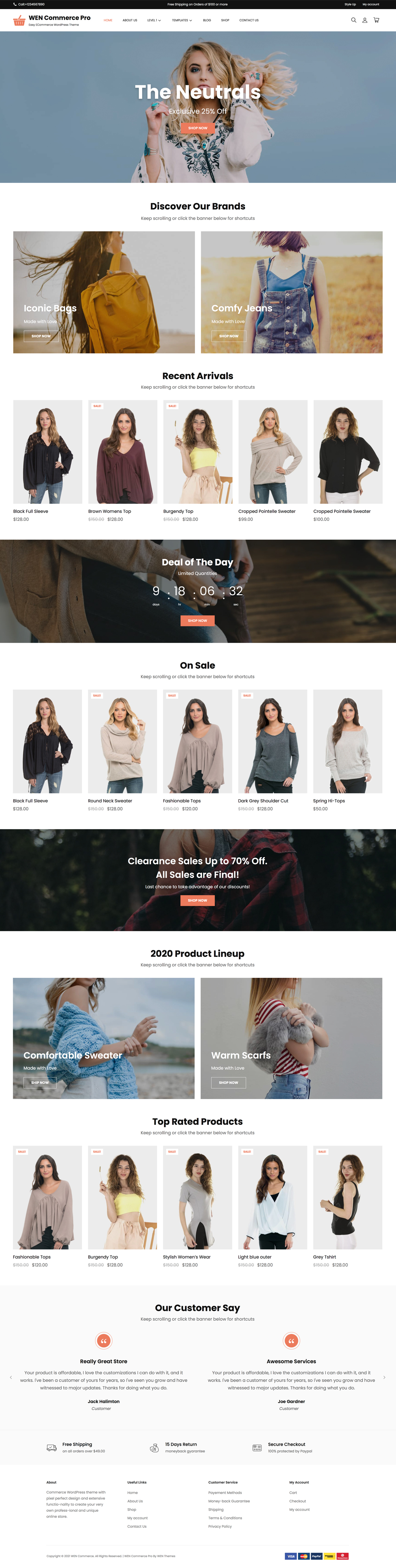 Click to scroll. WEN Commerce Pro