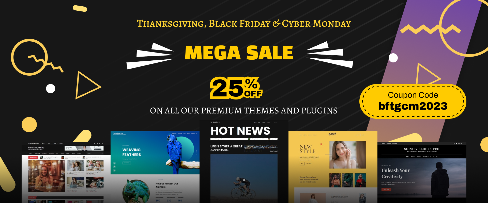 Thanksgiving, Black Friday and Cyber Monday Deals 2023